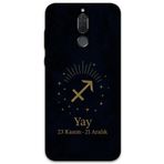 Gramaphone Huawei Mate 10 Lite ile Uyumlu Yay Burcu Desenli Telefon Kılıfı + Ekran Koruyucu - 5776