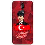Gramaphone Huawei Mate 10 Lite Uyumlu Atatürk Desenli Telefon Kılıfı + Ekran Koruyucu - 5851