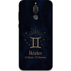Gramaphone Huawei Mate 10 Lite Uyumlu İkizler Burcu Desenli Telefon Kılıfı + Ekran Koruyucu - 5770