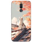 Gramaphone Huawei Mate 10 Lite Uyumlu Kedi Desenli Telefon Kılıfı + Ekran Koruyucu - 5784