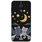 Gramaphone Huawei Mate 10 Lite Uyumlu Kedi Desenli Telefon Kılıfı + Ekran Koruyucu - 5809