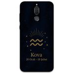Gramaphone Huawei Mate 10 Lite Uyumlu Kova Burcu Desenli Telefon Kılıfı + Ekran Koruyucu - 5778