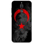 Gramaphone Huawei Mate 10 Lite Uyumlu Türk Bayrağı Desenli Telefon Kılıfı + Ekran Koruyucu - 5852