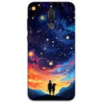 Gramaphone Huawei Mate 10 Lite Uyumlu Uzay Desenli Telefon Kılıfı + Ekran Koruyucu - 5863