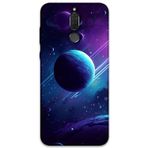 Gramaphone Huawei Mate 10 Lite Uyumlu Uzay Desenli Telefon Kılıfı + Ekran Koruyucu - 5866