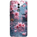 Gramaphone Huawei Mate 10 Pro Uyumlu Çiçek Desenli Telefon Kılıfı + Ekran Koruyucu - 5794