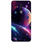 Gramaphone Huawei Mate 10 Pro Uyumlu Uzay Desenli Telefon Kılıfı + Ekran Koruyucu - 5862