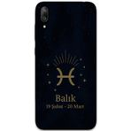 Gramaphone Huawei Y7 Prime 2019 Uyumlu Balık Burcu Desenli Telefon Kılıfı + Ekran Koruyucu - 5779