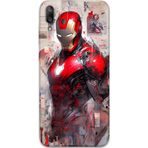 Gramaphone Huawei Y7 Prime 2019 Uyumlu İronman Desenli Telefon Kılıfı + Ekran Koruyucu - 5828