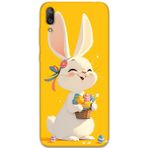 Gramaphone Huawei Y7 Prime 2019 Uyumlu Tavşan Desenli Telefon Kılıfı + Ekran Koruyucu - 5807