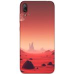 Gramaphone Huawei Y7 Prime 2019 Uyumlu Uzay Desenli Telefon Kılıfı + Ekran Koruyucu - 5859