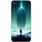 Gramaphone Huawei Y7 Prime 2019 Uyumlu Uzay Desenli Telefon Kılıfı + Ekran Koruyucu - 5864