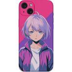 Gramaphone İphone 15 Plus Uyumlu Anime Desenli Telefon Kılıfı + Ekran Koruyucu - 5742