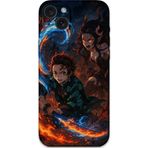 Gramaphone İphone 15 Plus Uyumlu Anime Desenli Telefon Kılıfı + Ekran Koruyucu - 5745