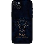 Gramaphone İphone 15 Plus Uyumlu Boğa Burcu Desenli Telefon Kılıfı + Ekran Koruyucu - 5769