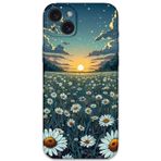 Gramaphone İphone 15 Plus Uyumlu Çiçek Desenli Telefon Kılıfı + Ekran Koruyucu - 5792