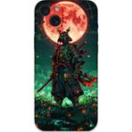 Gramaphone İphone 15 Plus Uyumlu Samuray Desenli Telefon Kılıfı + Ekran Koruyucu - 5822