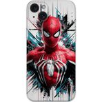 Gramaphone İphone 15 Plus Uyumlu Spiderman Desenli Telefon Kılıfı + Ekran Koruyucu - 5831