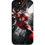 Gramaphone İphone 15 Plus Uyumlu Spiderman Desenli Telefon Kılıfı + Ekran Koruyucu - 5933