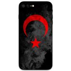 Gramaphone İphone 8 Plus Uyumlu Türk Bayrağı Desenli Telefon Kılıfı + Ekran Koruyucu - 5852