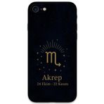 Gramaphone iPhone SE 2020 ile Uyumlu Akrep Burcu Desenli Telefon Kılıfı + Ekran Koruyucu - 5775