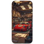 Gramaphone iPhone SE 2020 ile Uyumlu Araba Desenli Telefon Kılıfı + Ekran Koruyucu - 5759