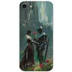Gramaphone iPhone SE 2020 ile Uyumlu Retro Desenli Telefon Kılıfı + Ekran Koruyucu - 5839