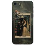 Gramaphone iPhone SE 2020 ile Uyumlu Retro Desenli Telefon Kılıfı + Ekran Koruyucu - 5846