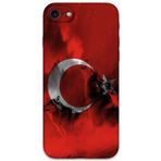 Gramaphone iPhone SE 2020 ile Uyumlu Türk Bayrağı Desenli Telefon Kılıfı + Ekran Koruyucu - 5854