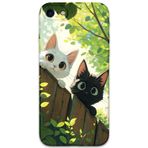 Gramaphone İphone Se 2020 Uyumlu Kedi Desenli Telefon Kılıfı + Ekran Koruyucu - 5785