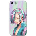Gramaphone iPhone SE 2022 ile Uyumlu Anime Desenli Telefon Kılıfı + Ekran Koruyucu - 5743