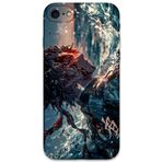Gramaphone iPhone SE 2022 ile Uyumlu Anime Desenli Telefon Kılıfı + Ekran Koruyucu - 5749