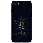 Gramaphone İphone Se 2022 Uyumlu Aslan Burcu Desenli Telefon Kılıfı + Ekran Koruyucu - 5772