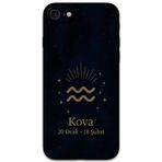 Gramaphone İphone Se 2022 Uyumlu Kova Burcu Desenli Telefon Kılıfı + Ekran Koruyucu - 5778