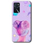 Gramaphone Oppo A16 HD Desen Baskılı Arka Kapak Uzaylı Kız Kılıf