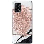 Gramaphone Oppo A54 Kılıf Hd Desen Simli Mermer Baskılı Arka Kapak