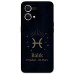 Gramaphone Oppo Reno 7 ile Uyumlu Balık Burcu Desenli Telefon Kılıfı + Ekran Koruyucu - 5779