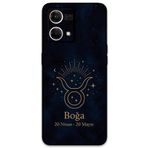 Gramaphone Oppo Reno 7 ile Uyumlu Boğa Burcu Desenli Telefon Kılıfı + Ekran Koruyucu - 5769
