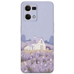 Gramaphone Oppo Reno 7 ile Uyumlu Çiçek Desenli Telefon Kılıfı + Ekran Koruyucu - 5800