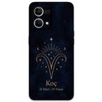 Gramaphone Oppo Reno 7 ile Uyumlu Koç Burcu Desenli Telefon Kılıfı + Ekran Koruyucu - 5768