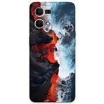 Gramaphone Oppo Reno 7 ile Uyumlu Mermer Desenli Telefon Kılıfı + Ekran Koruyucu - 5811