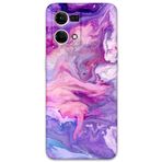 Gramaphone Oppo Reno 7 ile Uyumlu Mermer Desenli Telefon Kılıfı + Ekran Koruyucu - 5813