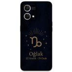 Gramaphone Oppo Reno 7 ile Uyumlu Oğlak Burcu Desenli Telefon Kılıfı + Ekran Koruyucu - 5777