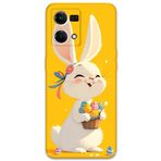 Gramaphone Oppo Reno 7 ile Uyumlu Tavşan Desenli Telefon Kılıfı + Ekran Koruyucu - 5807
