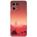 Gramaphone Oppo Reno 7 ile Uyumlu Uzay Desenli Telefon Kılıfı + Ekran Koruyucu - 5859