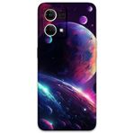 Gramaphone Oppo Reno 7 ile Uyumlu Uzay Desenli Telefon Kılıfı + Ekran Koruyucu - 5862