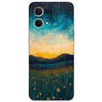 Gramaphone Oppo Reno 7 ile Uyumlu Uzay Desenli Telefon Kılıfı + Ekran Koruyucu - 5871