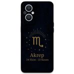 Gramaphone Oppo Reno 7 Lite ile Uyumlu Akrep Burcu Desenli Telefon Kılıfı + Ekran Koruyucu - 5775