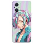 Gramaphone Oppo Reno 7 Lite ile Uyumlu Anime Desenli Telefon Kılıfı + Ekran Koruyucu - 5743
