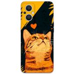 Gramaphone Oppo Reno 7 Lite ile Uyumlu Kedi Desenli Telefon Kılıfı + Ekran Koruyucu - 5783
